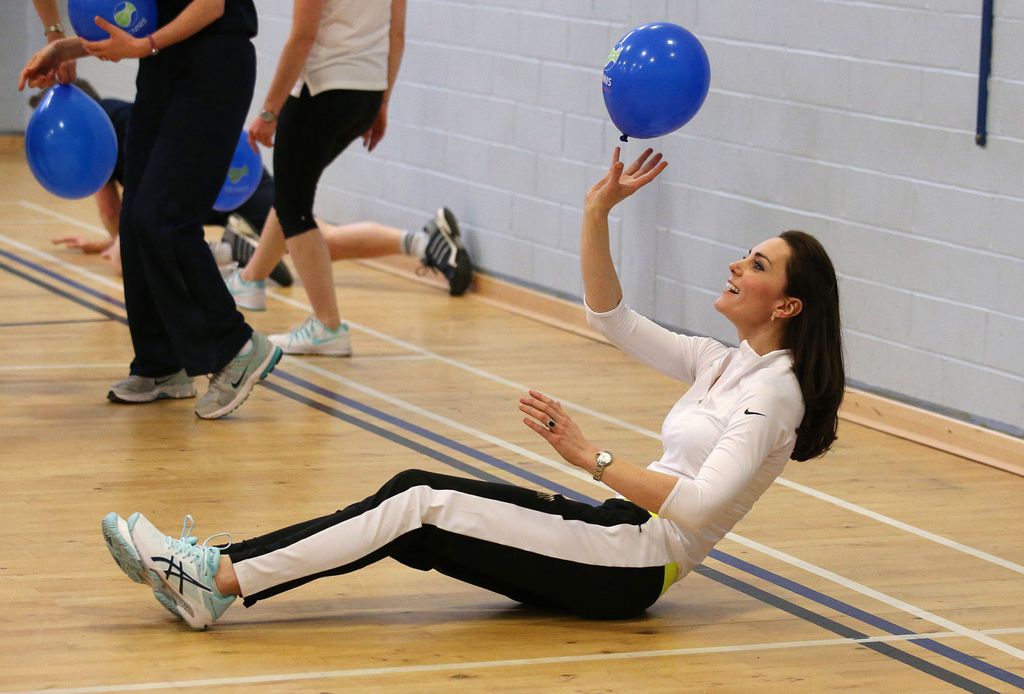 Princess Kate wearing Asics tennis