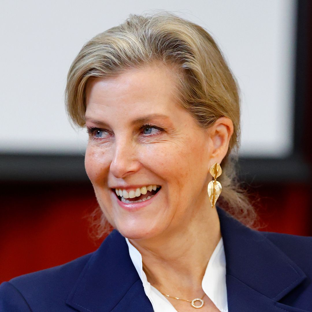 The Duchess of Edinburgh pairs a business suit with hiking boots