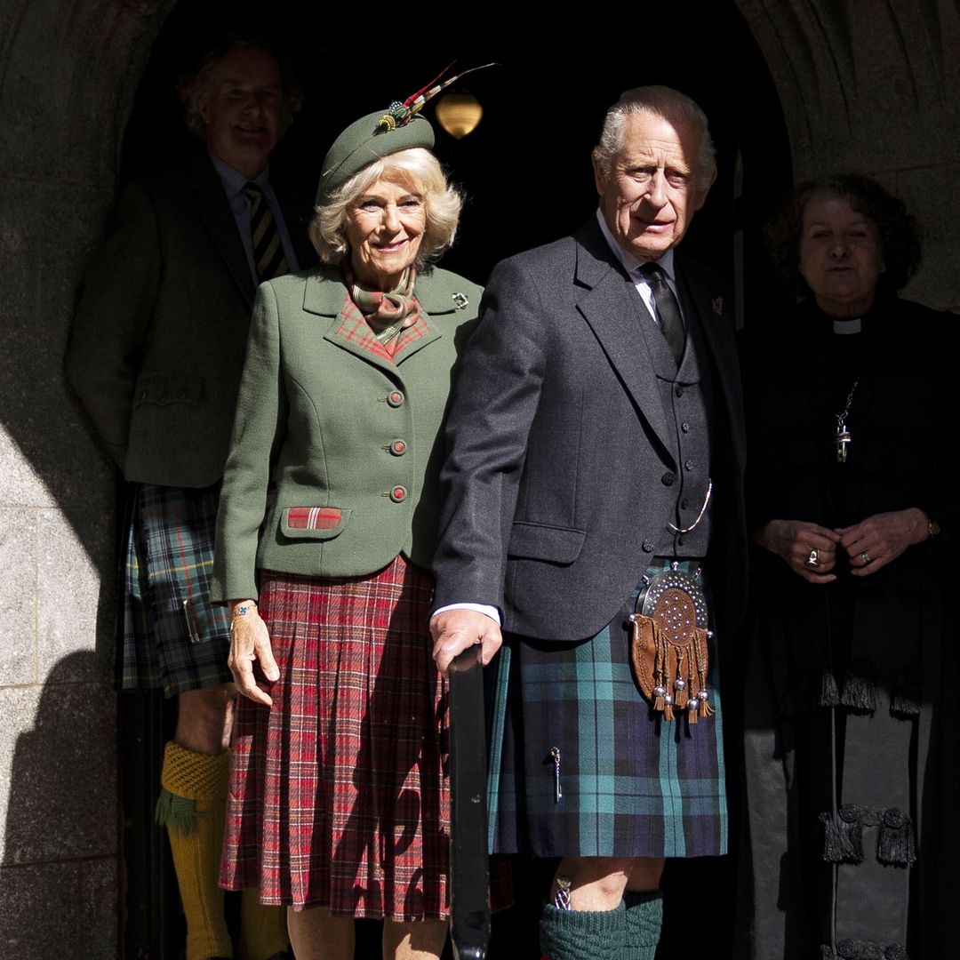 King Charles and Queen Camilla attend church service at Crathie Kirk during Balmoral break - all the photos