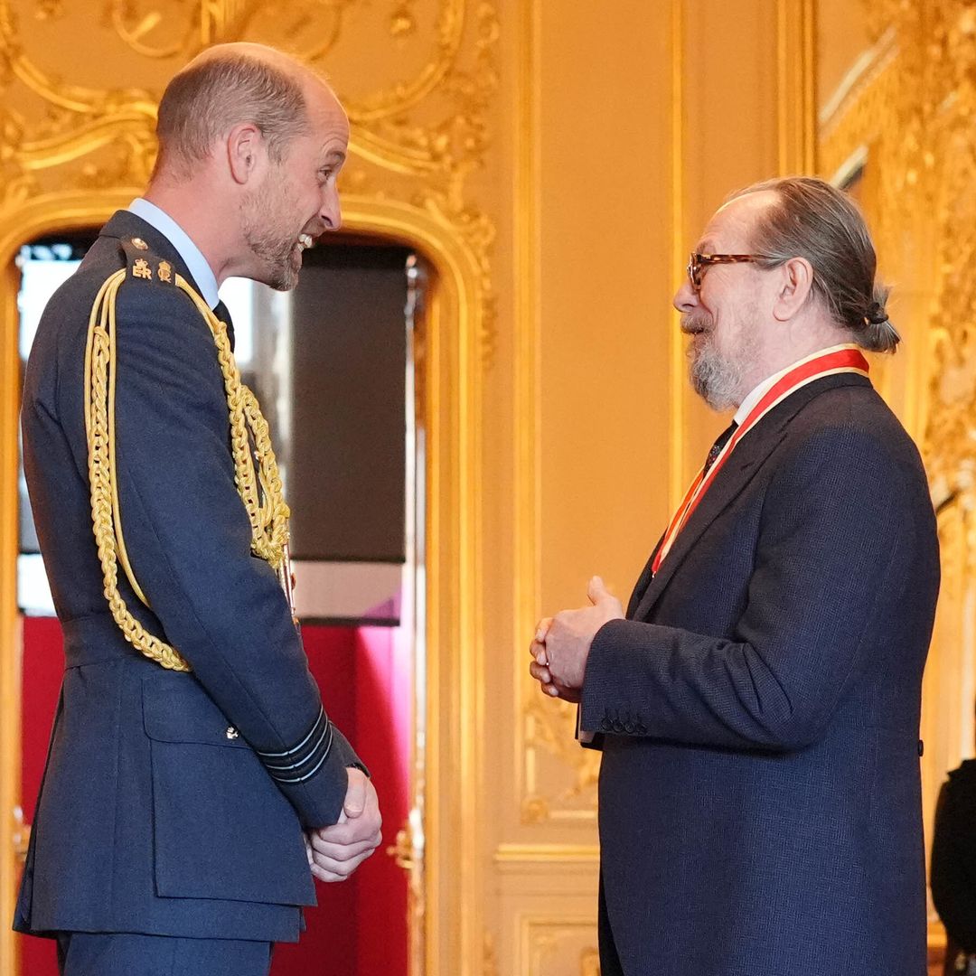Gary Oldman receives knighthood from Harry Potter fan Prince William during 'emotional' ceremony