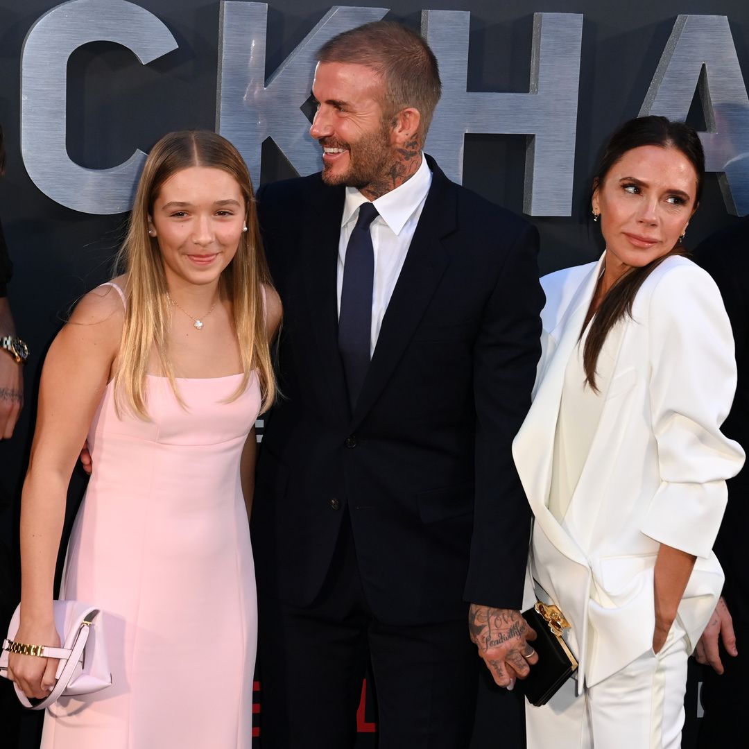 Harper Beckham is mum Victoria's double at Romeo Beckham's birthday celebrations